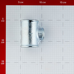 Тройник переходный Gebo Platinum (130-25V) 1 ВР(г) х 1/2 ВР(г) х 1 ВР(г) чугунный оцинкованный - фото 2