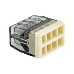 Изображение товара Клемма на 8 проводов Duwi СМК 772-248 2,5 кв.мм самозажимная с пастой (5 шт.) (26733 1)