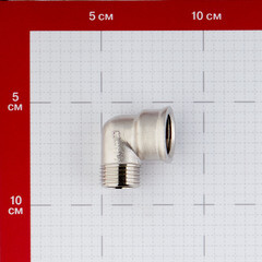 Угол 1/2 ВР(г) х 1/2 НР(ш) латунный - фото 3