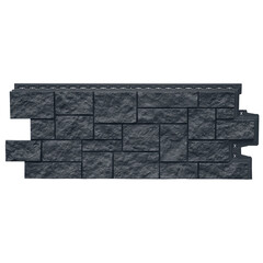 Панель фасадная Grand Line Classic Дикий камень 978х388 мм графит