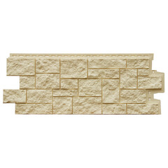 Панель фасадная Grand Line Classic Дикий камень 978х388 мм бежевая