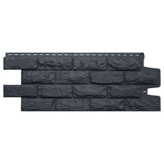 Панель фасадная Grand Line Classic Колотый камень 992х392 мм графит