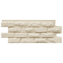 Панель фасадная Grand Line Classic Колотый камень 992х392 мм молочная