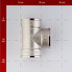 Тройник Stout 1 1/4 ВР(г) х 1 1/4 ВР(г) х 1 1/4 ВР(г) латунный (SFT-0020-000114) - фото 4