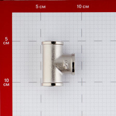 Тройник Stout 1/2 ВР(г) х 1/2 ВР(г) х 1/2 ВР(г) латунный (SFT-0020-000012) - фото 2