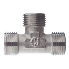 Изображение товара Тройник Stout 1/2 НР(ш) х 1/2 НР(ш) х 1/2 НР(ш) латунный (SFT-0018-121212)