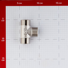 Тройник Stout 3/4 НР(ш) х 3/4 НР(ш) х 3/4 НР(ш) латунный (SFT-0018-343434) - фото 2