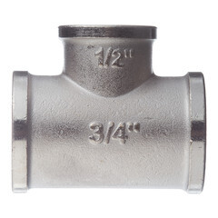 Тройник переходной Stout 3/4 ВР(г) х 1/2 ВР(г) х 3/4 ВР(г) латунный (SFT-0022-341234) - фото 1