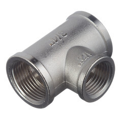 Тройник переходной Stout 3/4 ВР(г) х 1/2 ВР(г) х 3/4 ВР(г) латунный (SFT-0022-341234) - фото 5