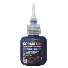 Герметик для резьбовых соединений Sormat 505 синий 15 мл - фото 1