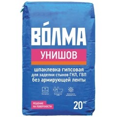 Изображение товара Шпаклевка гипсовая Волма Унишов высокопрочная бежевая 20 кг