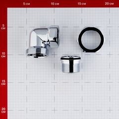 Американка угловая 1 ВР(г) х 1 НР(ш) хром латунная - фото 2