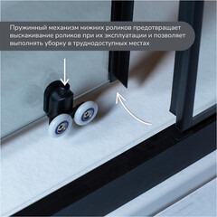 Душевой уголок Ulitka Safari графит 90х90х195 см квадрат стекло прозрачное 6 мм (74104174) - фото 2