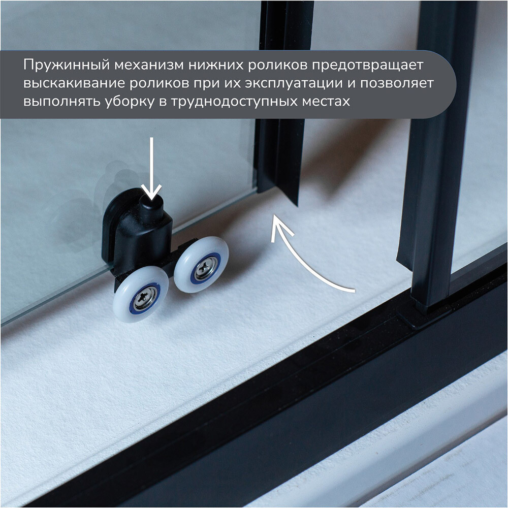 

Душевой уголок Ulitka Safari графит 90х90х195 см квадрат стекло прозрачное 6 мм (74104174)