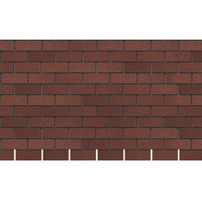 Панель фасадная гибкая Docke Standard Brick 1000х250 мм красная 2,5 кв.м