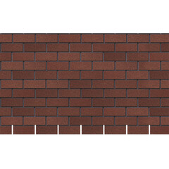 Панель фасадная гибкая Docke Standard Brick 1000х250 мм красная 2,5 кв.м