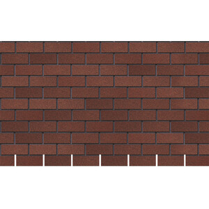 Панель фасадная гибкая Docke Standard Brick 1000х250 мм красная 2,5 кв.м