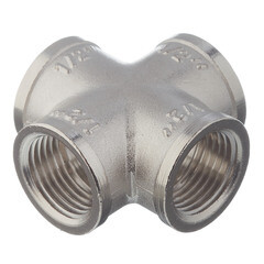 Крестовина Valtec 1/2 ВР(г) х 1/2 ВР(г) х 1/2 ВР(г) х 1/2 ВР(г) латунная (VTr.760.N.0004) - фото 5