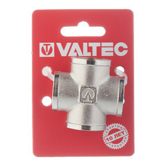 Крестовина Valtec 1/2 ВР(г) х 1/2 ВР(г) х 1/2 ВР(г) х 1/2 ВР(г) латунная (VTr.760.N.0004) - фото 2