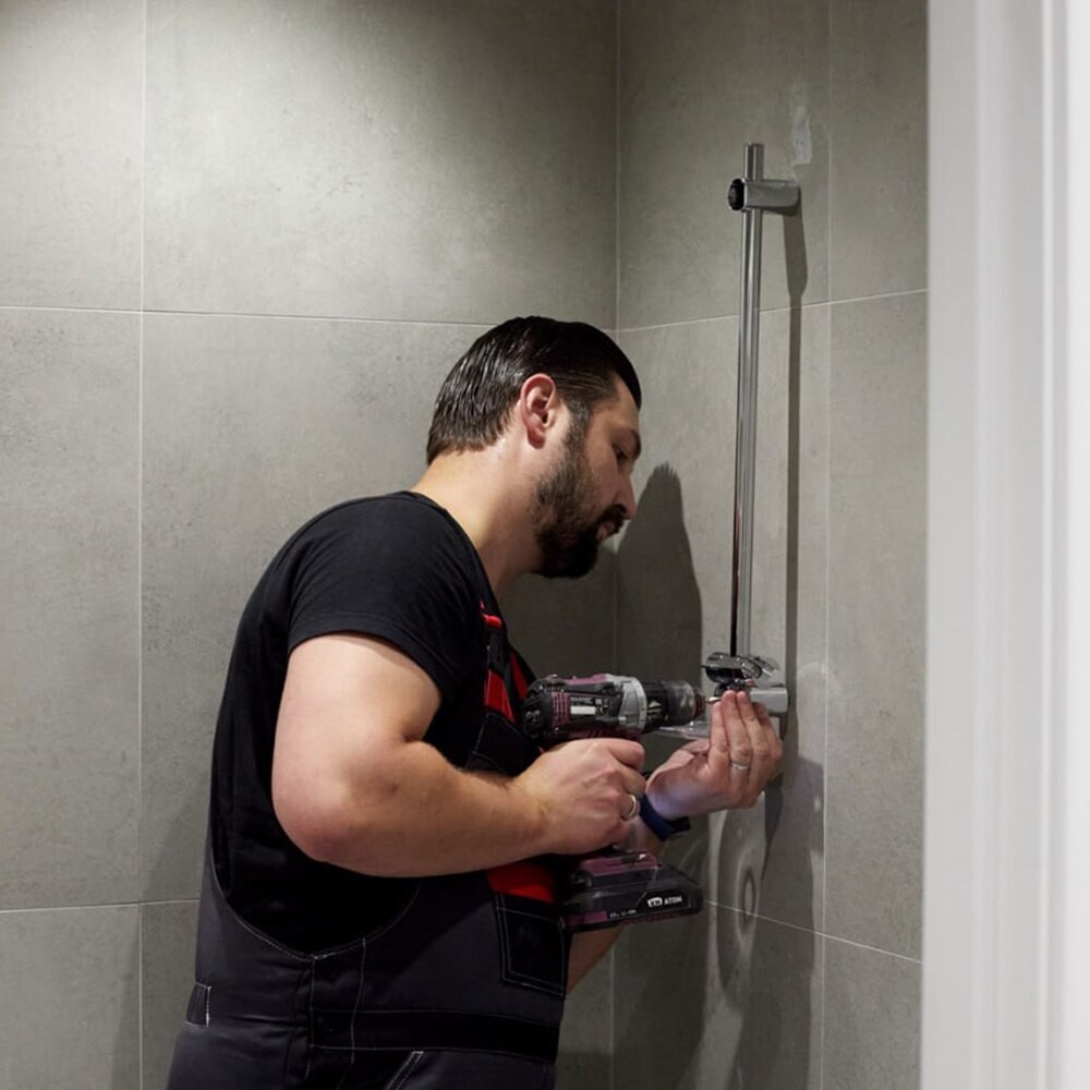 

Установка штанги для душа