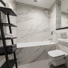 Укладка керамогранита или керамической плитки размером 60х120 см, прямая