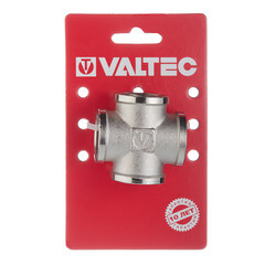 Крестовина Valtec 3/4 ВР(г) х 3/4 ВР(г) х 3/4 ВР(г) х 3/4 ВР(г) латунная (VTr.760.N.0005) - фото 2