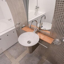 Укладка мозаики и плитки размером менее 21*21 см.