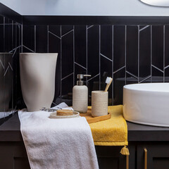 Дозатор для мыла Master House Sand настольный полирезин бежевый (75357) - фото 3