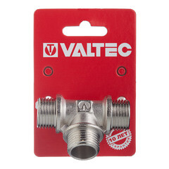 Тройник Valtec 1/2 НР(ш) х 1/2 НР(ш) х 1/2 НР(ш) латунный (VTr.131.N.0004) - фото 3