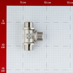 Тройник Valtec 1/2 НР(ш) х 1/2 НР(ш) х 1/2 НР(ш) латунный (VTr.131.N.0004) - фото 2