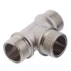 Тройник Valtec 3/4 НР(ш) х 3/4 НР(ш) х 3/4 НР(ш) латунный (VTr.131.N.0005) - фото 4