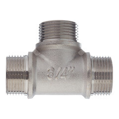 Изображение товара Тройник Valtec 3/4 НР(ш) х 3/4 НР(ш) х 3/4 НР(ш) латунный (VTr.131.N.0005)