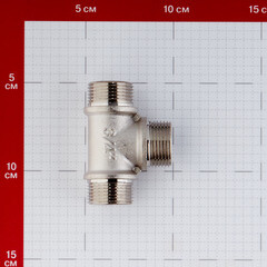 Тройник Valtec 3/4 НР(ш) х 3/4 НР(ш) х 3/4 НР(ш) латунный (VTr.131.N.0005) - фото 3