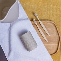 Стакан для ванной Master House Sand настольный полирезин бежевый (75361) - фото 4