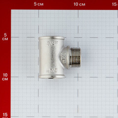 Тройник Valtec 3/4 ВР(г) х 3/4 НР(ш) х 3/4 ВР(г) латунный (VTr.132.N.0005) - фото 4