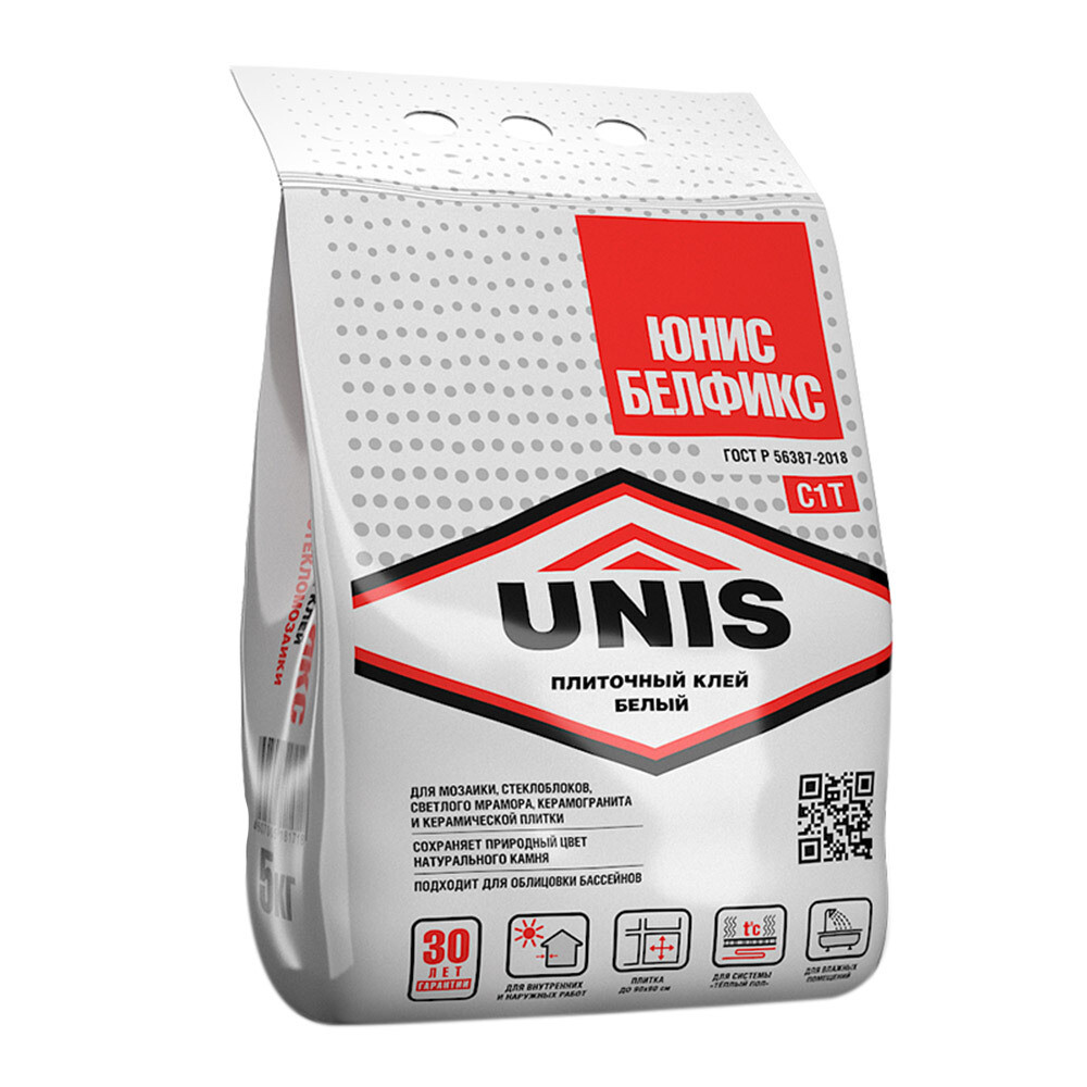 Изображение товара Клей для плитки Unis Белфикс класс C1 T 5 кг
