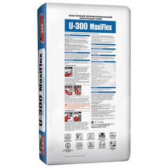 Клей для плитки/ керамогранита/ камня Unis Maxiflex U-300 эластичный армированный серый класс C2 TE S1 25 кг - фото 14