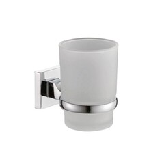 Изображение товара Стакан для ванной Haiba HB8606 с держателем стекло матовый/металл хром (550588)