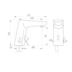 Смеситель для раковины Профсан ПСМ-2024 сенсорный хром (557932) - фото 3