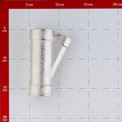 Тройник косой Valtec для гильзы под погружной датчик 1 ВР(г) х 1/2 ВР(г) х 1 ВР(г) латунный (VTr.136.N.0604) - фото 2