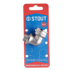 Угол Stout 1/2 ВР(г) х 1/2 НР(ш) с упором никелированный (SFT-0016-000012) - фото 3