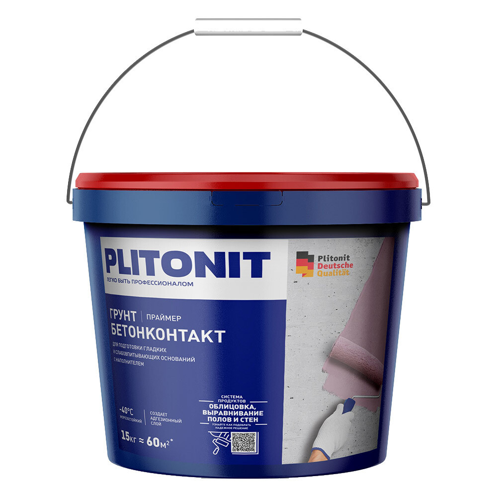 Изображение товара Грунт бетоноконтакт Plitonit 15 кг адгезионная для бетона и оснований