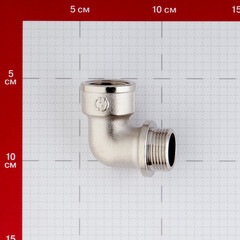 Угол Stout 3/4 ВР(г) х 3/4 НР(ш) с упором никелированный (SFT-0016-000034) - фото 3