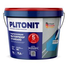 Гидроизоляция акриловая Plitonit WaterProof Standard 14 кг - фото 4