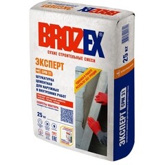 Штукатурка цементная Brozex CРМ 31 Эксперт базовая 25 кг