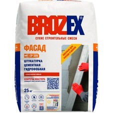 Штукатурка цементная Brozex CР 320 Фасад 25 кг