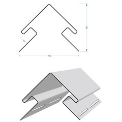 Угол наружный Docke 3000 мм банан - фото 6