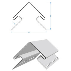 Угол наружный Docke 3000 мм пломбир - фото 5