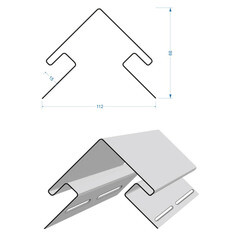 Угол наружный Docke 3000 мм шоколад - фото 3