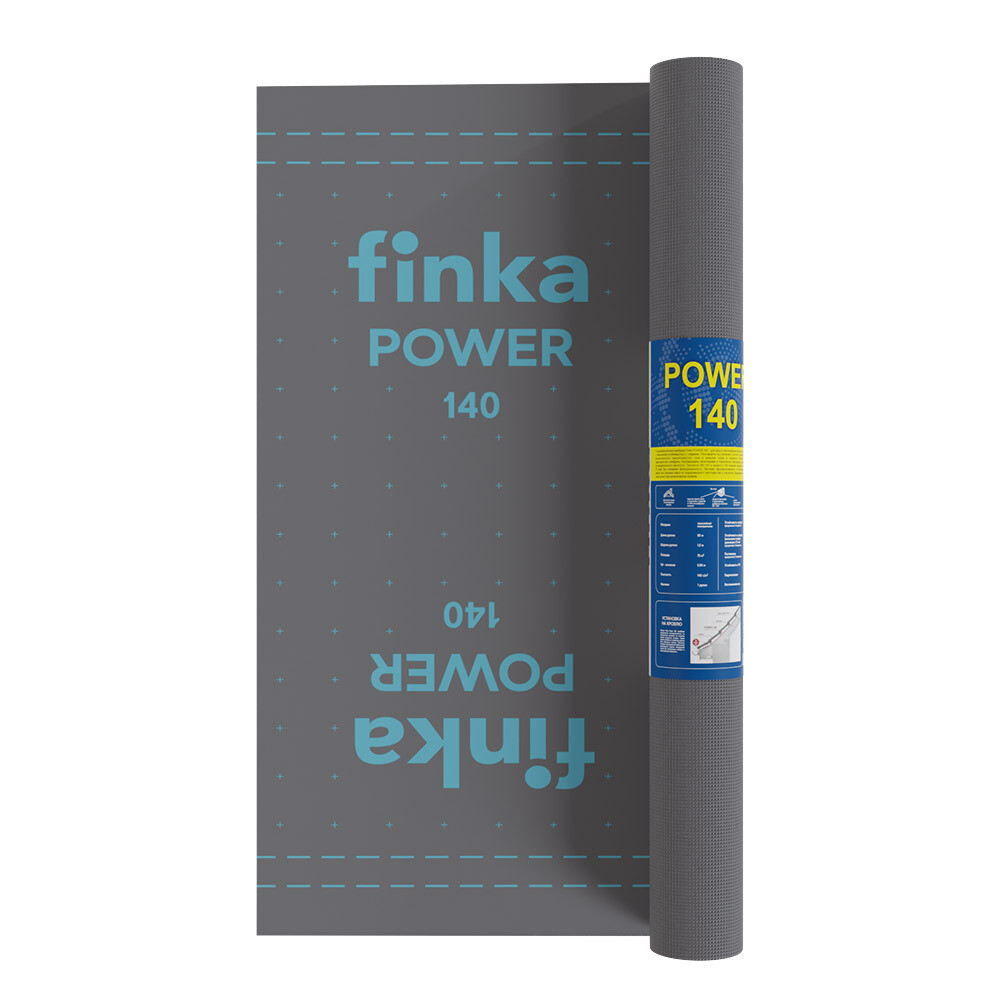 Изображение товара Ветро-влагозащитная мембрана Finka Power 140 г/м² 75 м² для кровли и фасадов
